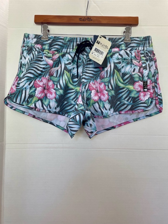 Salt Life Pants - Salt Life Juniors/Women’s Tropical Floral Athletic Unlined Swim Shorts